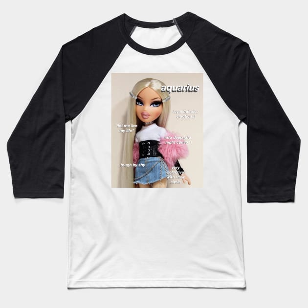 aquarius bratz Baseball T-Shirt by ematzzz